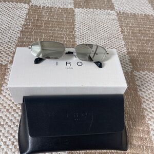 IRO Silver and Black Sunglasses with Sleek Design